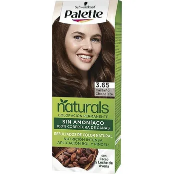 Dámské tričko Trvalá barva na vlasy bez amoniaku Schwarzkopf Palette Naturals Nº 3.65- čokoládově hnědá
