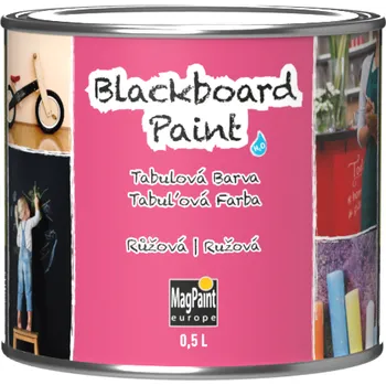 barva na zeď SOLLAU Tabulová barva BlackboardPaint růžová 0,5 l