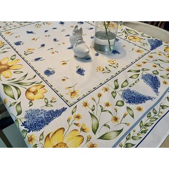 ubrus BYTEMA Ubrus a kruh JARNÍ KVĚTY 120x140 cm