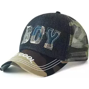 Pokrývka hlavy Dětská letní síťovaná kšiltovka s výšivkou - 2