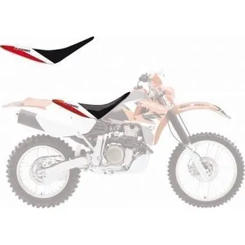 Moto sedlo BLACKBIRD potah sedadla HONDA XR 650R 00-09 DREAM3 barva černá/bílá/červená