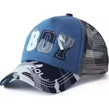 Pokrývka hlavy Dětská letní síťovaná kšiltovka s výšivkou - 3