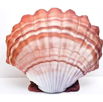Bytový textil Polštář Mušle hřebenatka oranžová 45 cm