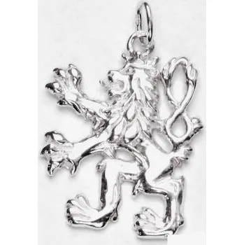 Přívěsek Stříbrný přívěsek Český lev - P925 (Stříbrný český lev)