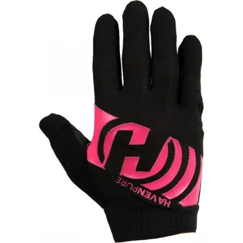 cyklistický dres Rukavice HAVEN dlouhoprsté PURE černo/růžové M