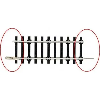 Modelová železnice TT - kolej přechodová 57mm