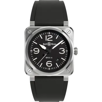 Hodinky Pánské hodinky Instruments Bell &amp; Ross BR03ABLSTSRB