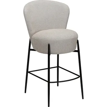 Barová židle ​​​​​Dan-Form Světle šedá bouclé barová židle DAN-FORM Orbit 68 cm