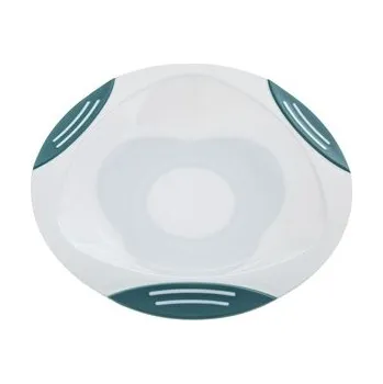 dětská jídelní sada Dětský talířek s přísavkou Akuku zelený