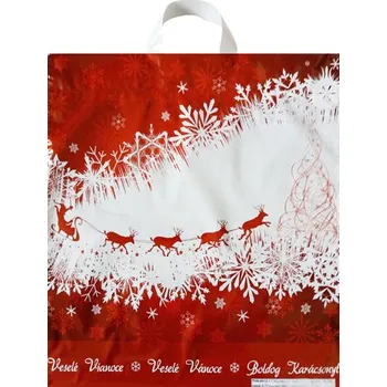 Dárková taška Taška vánoční EKOZ DELUXE 45x48 cm