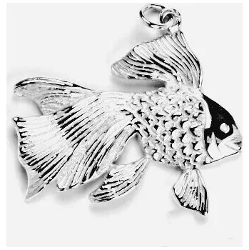 Přívěsek Stříbrný přívěsek závojnatka - P939 (Stříbrná ryba závojnatka)