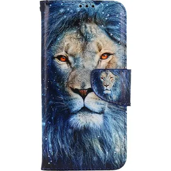 Pouzdro na mobilní telefon Pouzdro Samsung A34 knížkové Kouzelný lev (kryt neboli obal na Samsung A34)