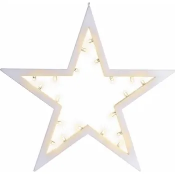 Vánoční světelná dekorace Nexos Trading 33221 hvězda 20 LED teplá bílá