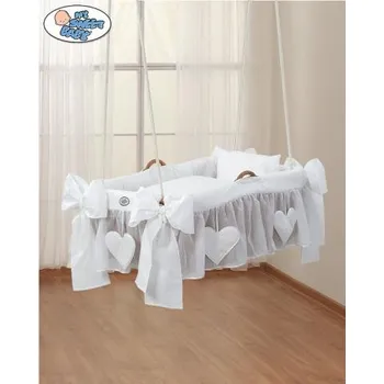 Kolébka pro miminko My sweet baby Luxusní závěsný, houpací proutěný koš na miminko s plnou výbavou > varianta 1478-123 2022