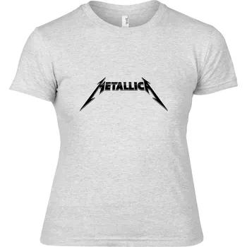 šedivé dámské triko Metalllica