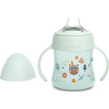 SUAVINEX | PRVNÍ láhev s oušky FOREST 150 ml - ZELENÁ