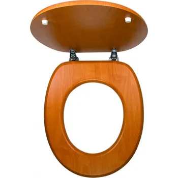 Novaservis Sedátko WC OŘECH sv., dýhovaná MDF