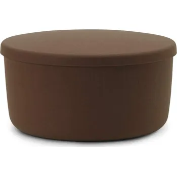 Otoman Normann Copenhagen Pouf Hide Storage Large, brown