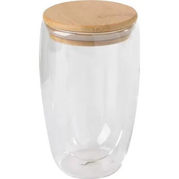Sklenice Dvouplášťová sklenice BAMBOO ART L kapacita cca. 450 ml
