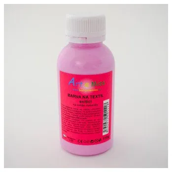 Výtvarná barva ARTEMISS Svítící barva na textil (fotoluminiscenční) 110g, neon žlutá