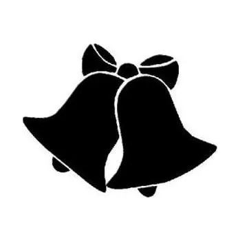 Zvonky - plastová šablona V12 Rozměr: B 14,5x14,5cm