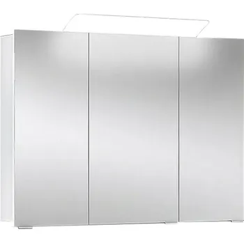 Lak na dřevo Camargue Orion Zrcadlová skříňka s LED osvětlením, 93 × 68 × 16 cm, bílá AM-TLO-909-07