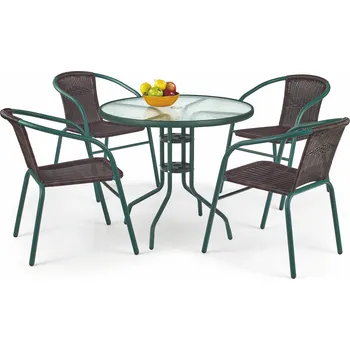 Zahradní sestava Zahradní stůl GRAND 80 tmavě zelená DOPRODEJ*