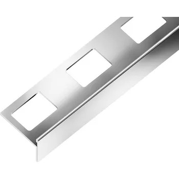 Stavebniny SP21 schodová lišta T ACARA, STEP, nerez lesk V2A, 11+12,5 mm, 2,5 m