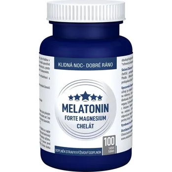 Clinical Nutricosmetics Melatonin Forte Magnesium chelát, 100 tbl.