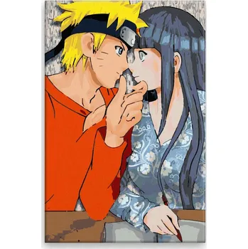 Malování podle čísel - Anime 01 - 40x60 cm, bez dřevěného rámu - CZ výroba