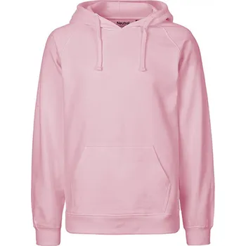 Pánská móda Neutral Pánská klokánka z organické bavlny a dvojitou kapucí Barva: růžová světlá, Velikost: 3XL NE63101