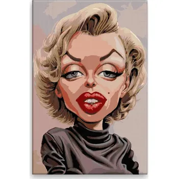 Dětské zboží Malování podle čísel - Marilyn Monroe 05 - 40x60 cm, bez dřevěného rámu - CZ výroba
