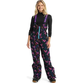 Snowboardové kalhoty kalhoty Roxy Roxy X Rowley Insulated Bib - KVJ6/True Black Darkreds Floral S