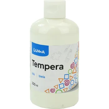 Vodová barva Barvy temperové Luma, 250ml, bílá