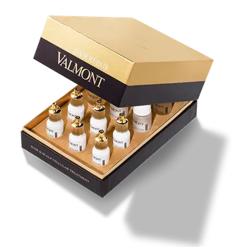 Vlasová regenerace VALMONT Hair & Scalp Cellular Treatment - Revitalizující intenzivní koncentrát na vlasy, 6 x 6 ml + 6 x 0,15 gr