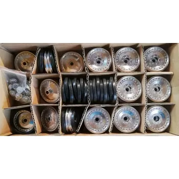 RC náhradní díl Sada kovových pojezdových kol na tanky Panther G / JagdPanther bez čepů (Kvalitně zpracovaná kovová kola na tanky Panther G / JagdPanther bez čepů)