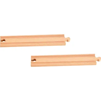 Vláček a vláčkodráha WOTO Příslušenství k vláčkodráze "Rovné koleje spojky 7cm", 4ks v balení