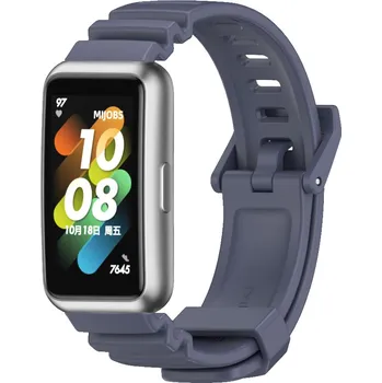 Příslušenství k chytrým hodinkám Vroubkovaný náhradní řemínek pro Huawei Band 7 Barva: Tmavě modrá, Pro Přístroj: Huawei Band 7