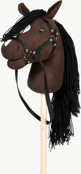 Plyšová hračka byAstrup Hobby koník na tyči s otevřenou pusou + ocas
