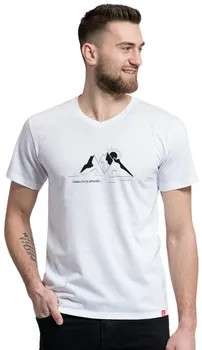 Pánské tričko CityZen Bondy Láska hory přenáší bílé