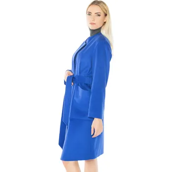 Dámský kabát Duuree.cz Kašmírový kabát Sara Barva: Modrá, Velikost: XL