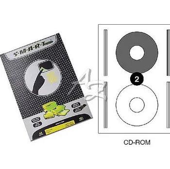Samolepící etiketa samolepící etikety na CD ø114mm/100archů, 2etikety SMART