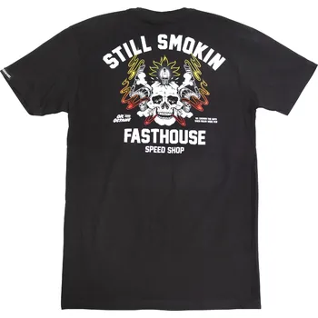 Fasthouse Smoke and Octane Tee Black Velikost: M