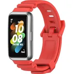 Vroubkovaný náhradní řemínek pro Huawei Band 7 Barva: Červená, Pro Přístroj: Huawei Band 7