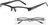 KEEN by American Way	Čtecí brýle UV400 černé s pruhy a pouzdrem, 2