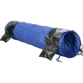 Trixie Agility tunel pro malé psy 40 cm x 2 m modrý