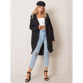 Dámská mikina Rue Paris Dámská dlouhá mikina Teivance černá S/M