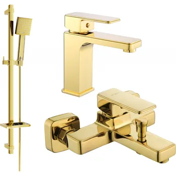 Vodovodní baterie Mexen Cetus DQ45 vana sada, zlatá - 744303DQ45-50 Bateriové soupravy