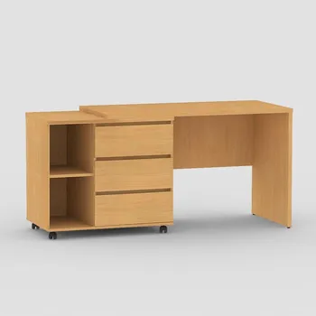 Psací stůl Psací (PC) stůl s otočným kontejenrem Rea Roy - Psací stůl rohový i rovný