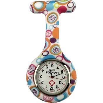 Hodinky Silikonové připínací kapesní hodinky nejen pro zdravotní sestru - Barevné ovoce
